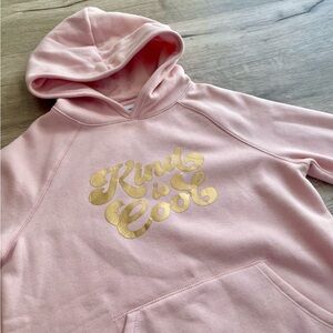 NWOT ‘Kind is Cool’ Hoodie Sweatshirt Girls Size Large (10-12)